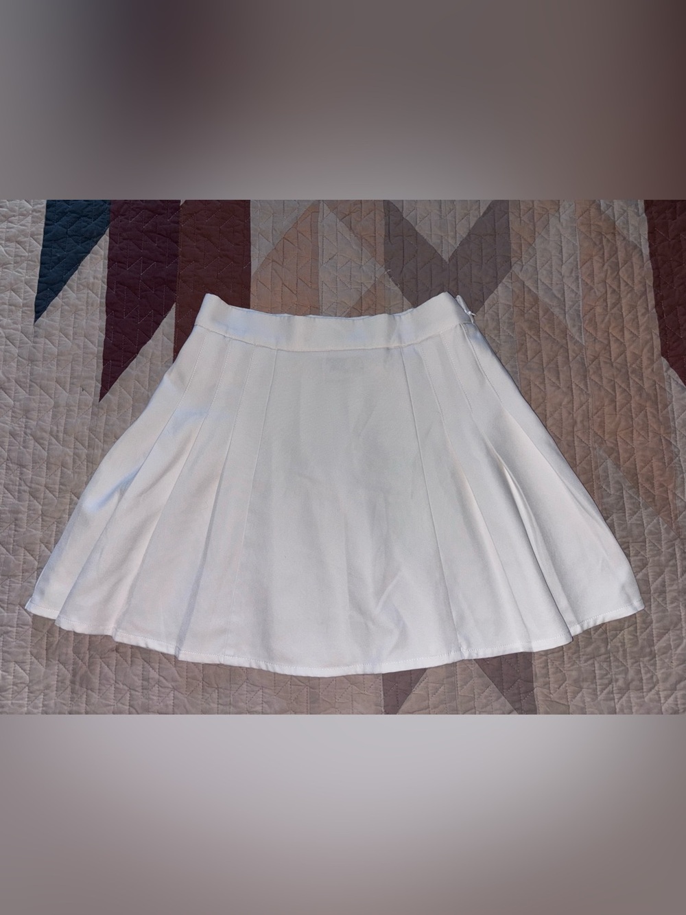 Princess Polly Off-White Pleated Skirt Sz 4